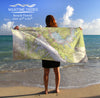Cumberland River, Lake Barkley, KY- Navigation chart Quick Dry Towel