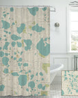 Winter Haven, FL  Seaglass Map Shower Curtain